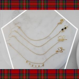 Nose ring cuff with chain